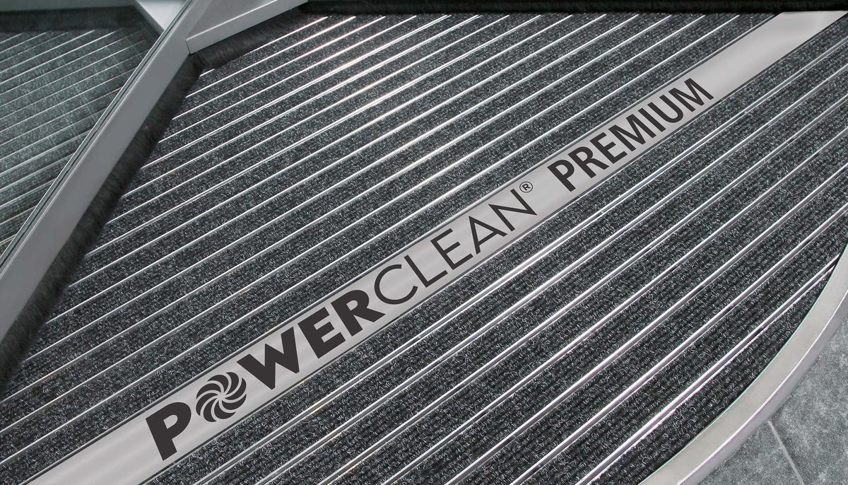 Powerclean Premium : tapis d'entrée fabriqués à partir de matériaux innovants: Les tapis d'entrée POWERCLEAN sont fabriqués à partir de matériaux innovants et durables et garantissent un nettoyage hautement efficace.