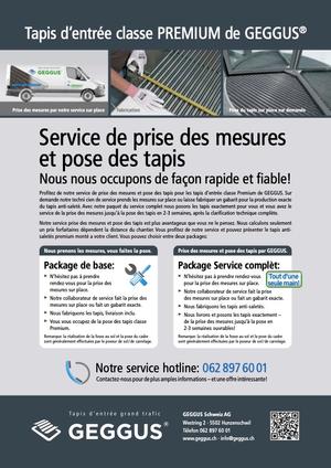 Service de prise des mesures et pose des tapis