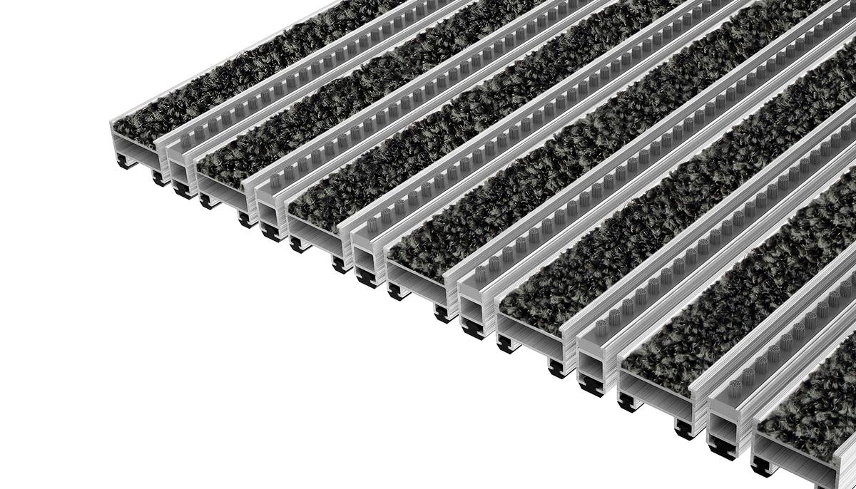 Tapis D'entrée Top Clean Top Clean Trend 22 Avec Pulse Insert Et Rangée De Brosses
